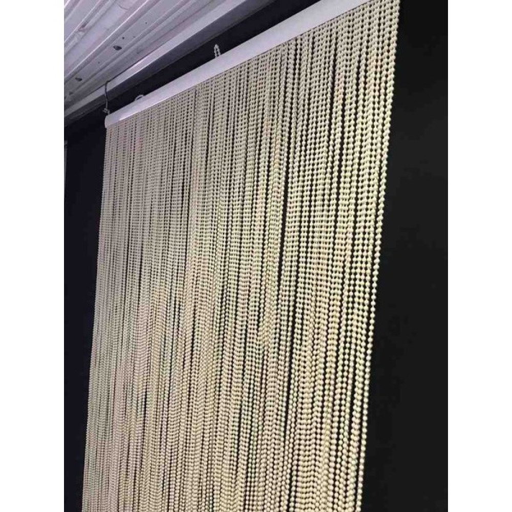 Su Perisi Perde Kapı Boncuk Perde Krem Sıfır Aralık 128/200CM Perde Aksesuarı Fiyatı