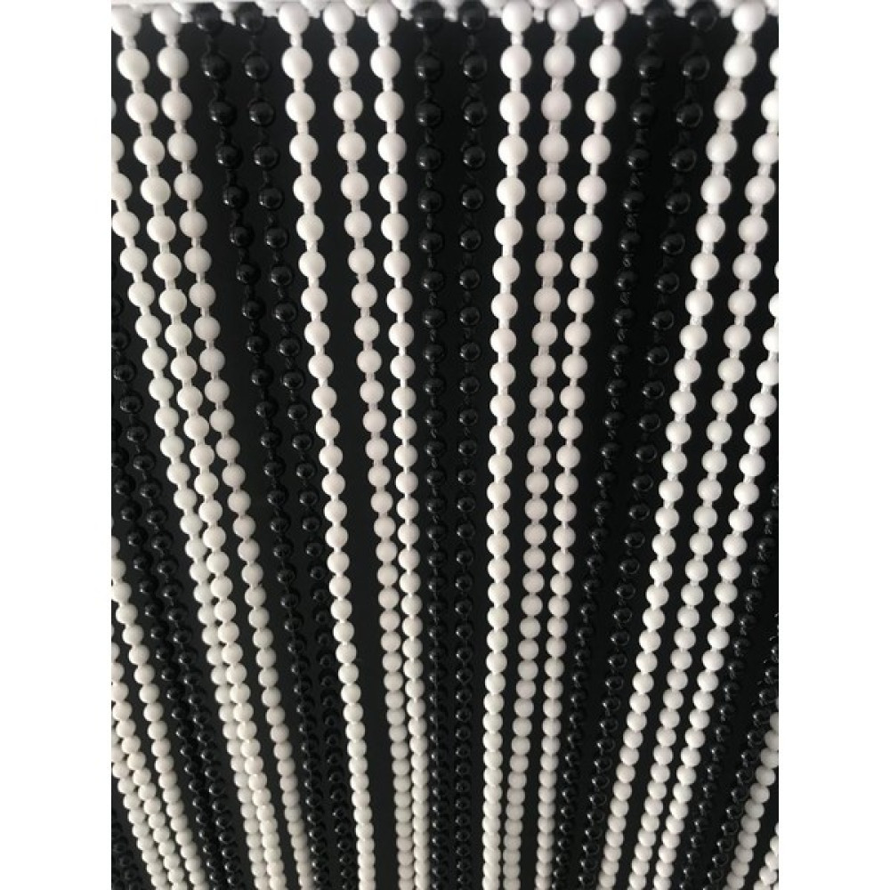Su Perisi Perde Kapı Boncuk Perdesi 5mm Siyah Beyaz - 80X200 Perde Aksesuarı Fiyatı