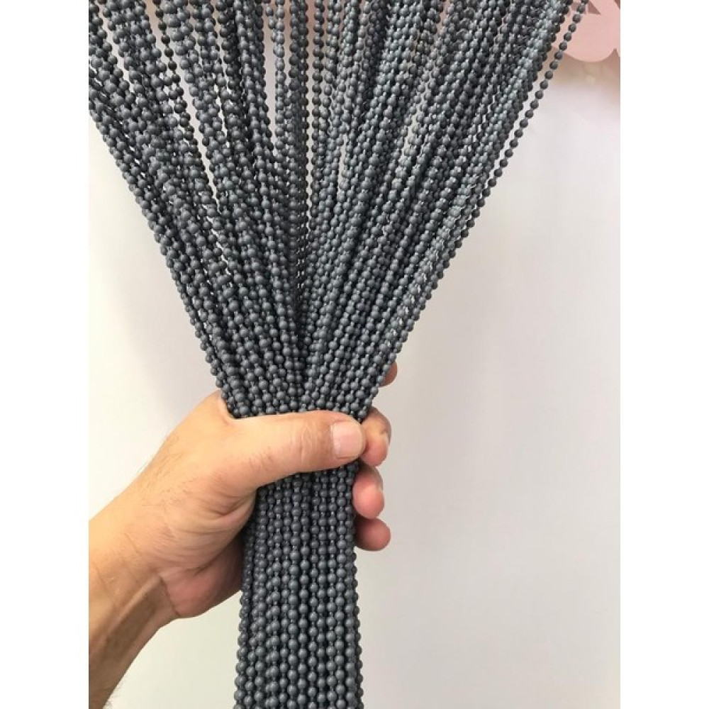 Su Perisi Perde Kapı Boncuk Perdesi Antrasit 5mm Aralık - 75X180 Perde Aksesuarı Fiyatı