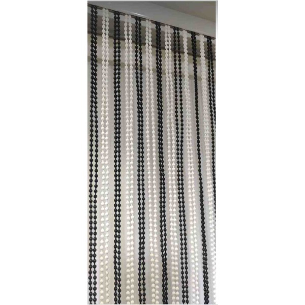 Su Perisi Siyah Beyaz Kapı Boncuk Perdesi 75X180CM Perde Aksesuarı Fiyatı