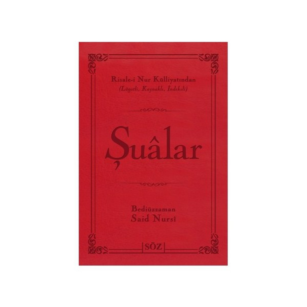 Şualar (Büyük Boy 2 Renk) Din Kitapları Fiyatı