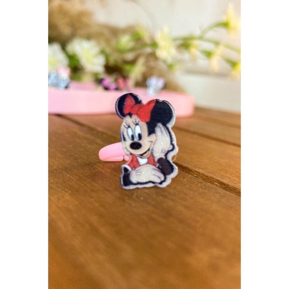 Şubu Tasarım Minnie Mouse Figürlü Ayarlanabilir Çocuk Yüzük Kırmızı SBT534 Bijuteri Yüzük Fiyatı