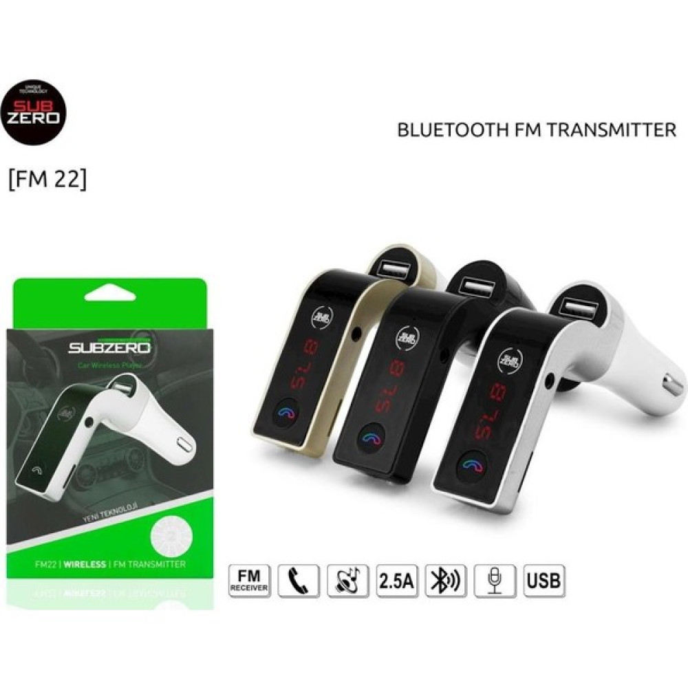 Subzero Bluetooth/usb Fm Transmitter FM22 Oto Transmitterleri Fiyatı