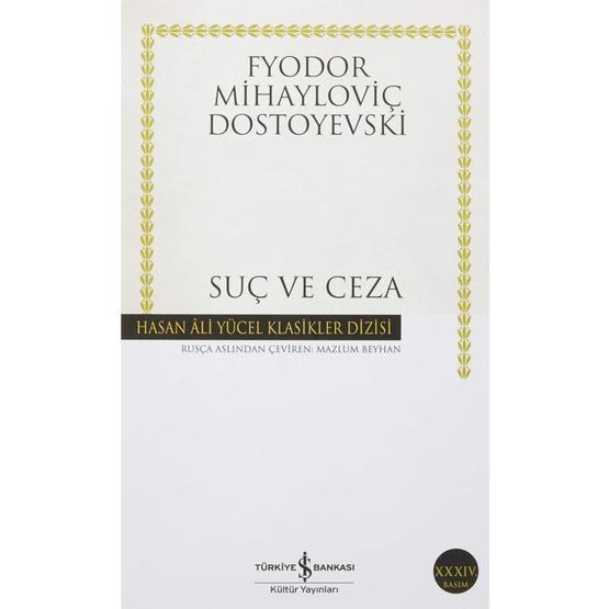 Suç ve Ceza İş Bankası Kültür Yayınları Fyodor Mihailoviç Dostoyevski