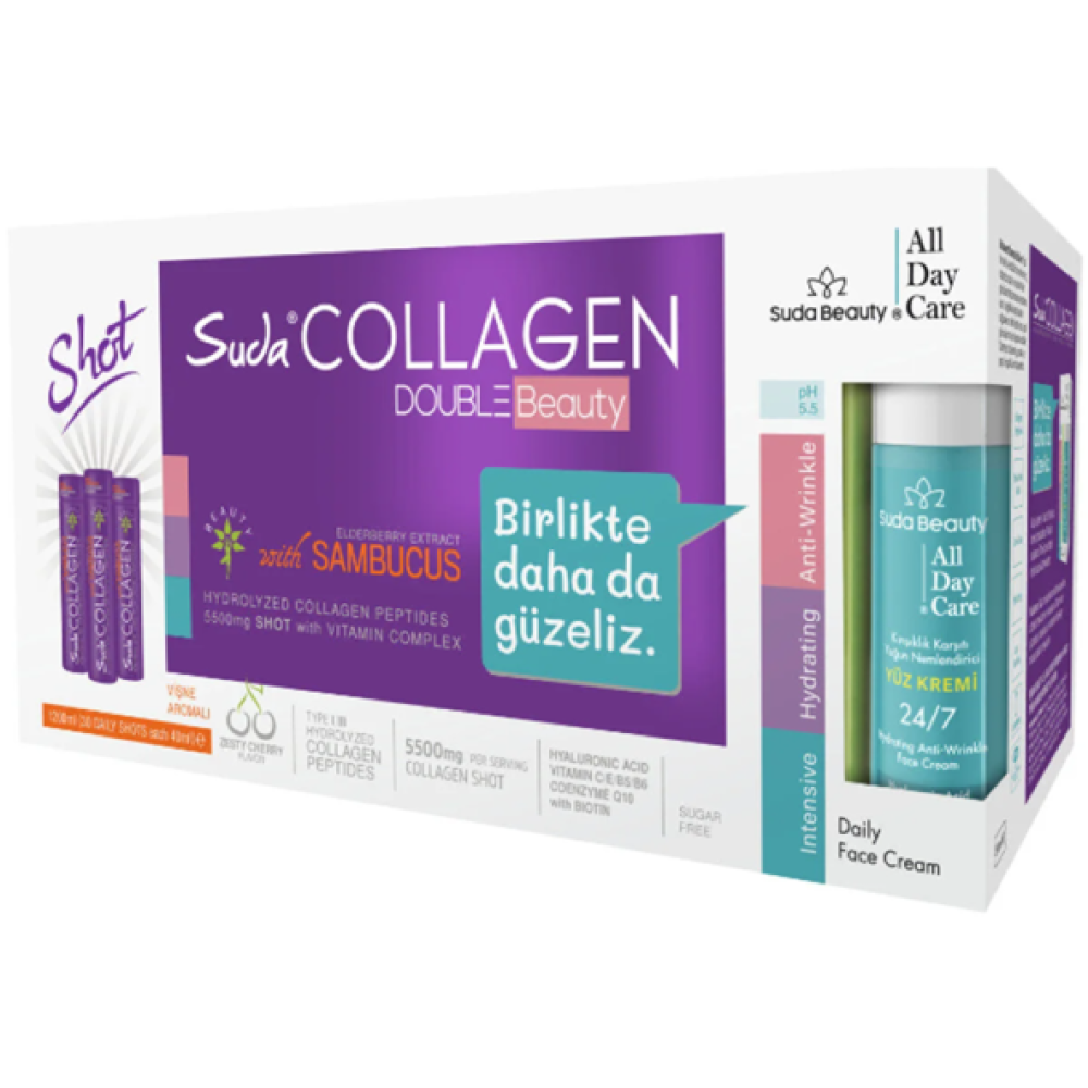 Suda Collagen Double Beauty Plum 40 Ml 30Lu - Visne Aromali Kişisel Bakım Gereçleri Fiyatı