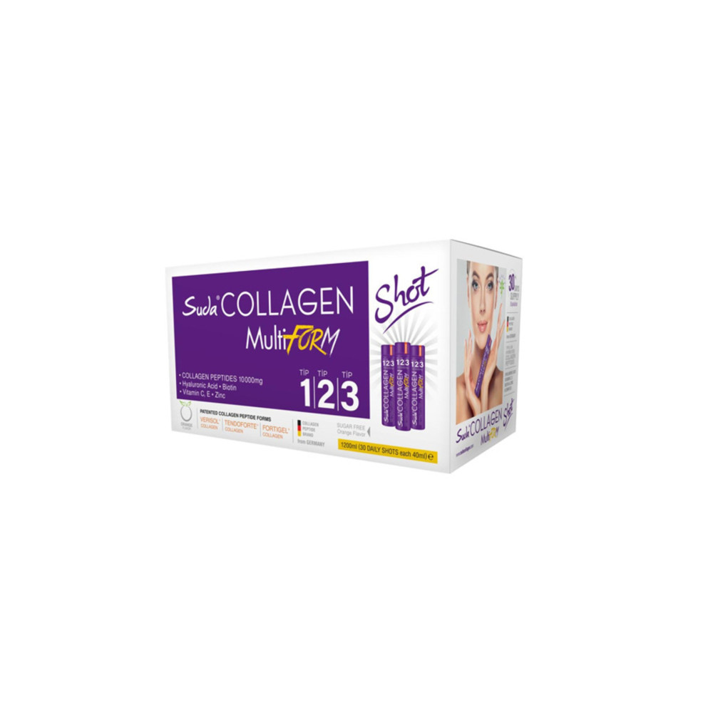 Suda Collagen MULTIFORM PORTAKAL 40mlx30 Shot Sağlık Fiyatı