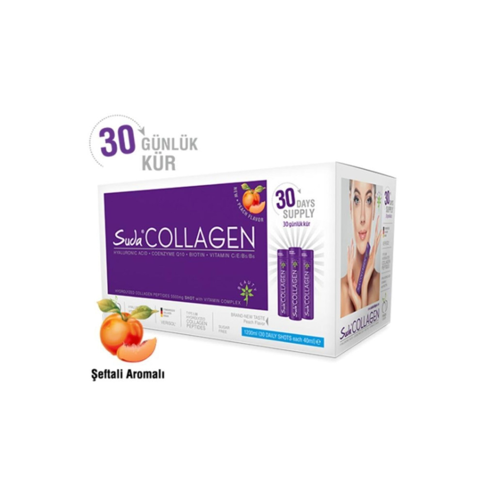 Suda Collagen Şeftali Aromalı Kollajen 30 X 40 ml - 30 Günlük Sağlık Fiyatı