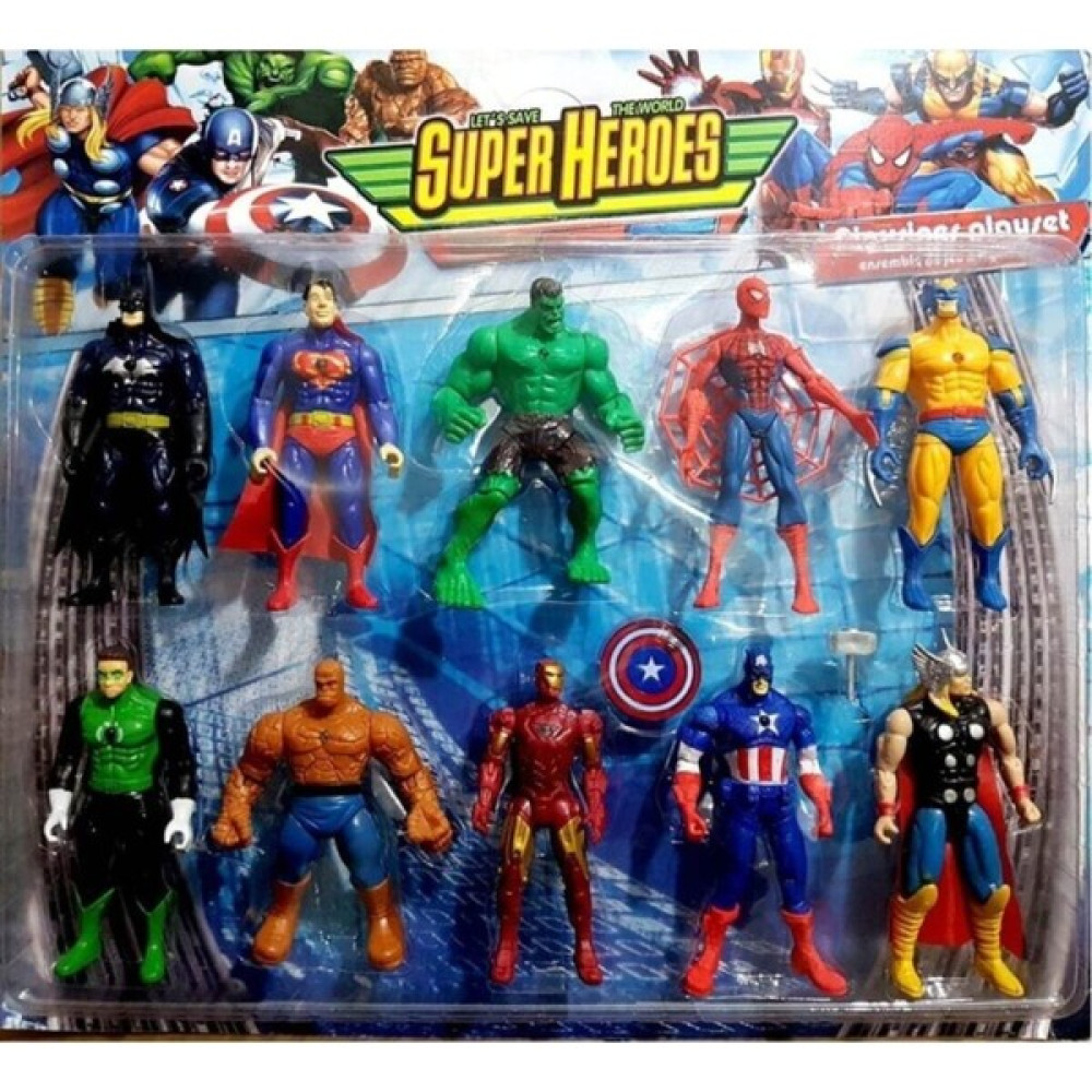 Suden Avengers Yenilmezler Oyuncak Hulk Thor Taşadam 10 Lu Set - Renkli Oyuncak Fiyatı