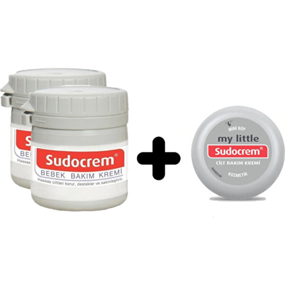 Sudocrem Sudocream Sudocrem Bebek Pişik Bakım Kremi 2X125ML + Cilt Bakım Kremi 22GR Hediye 3'lü Set Pişik Önleyici Krem Fiyatı