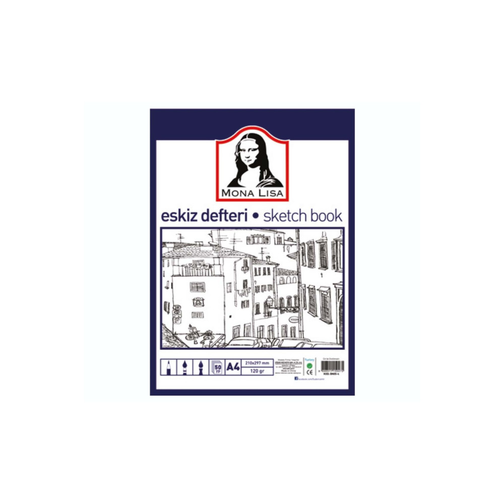 Südor Mona Lisa Eskiz Defteri A4 50yp 120gr Bn05-4 Sanatsal Malzemeler Fiyatı