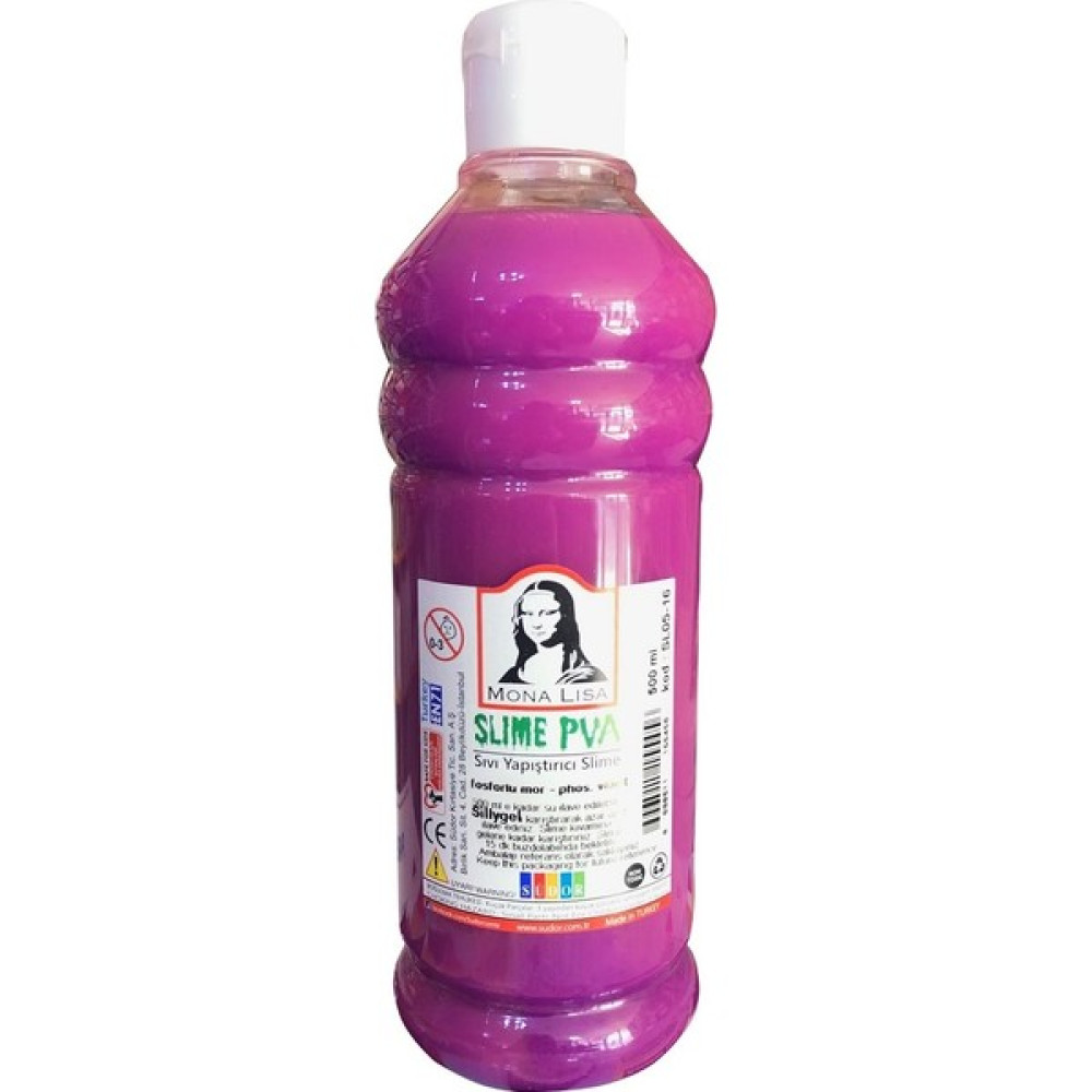 Südor Mona Lisa Slime Slaym Sıvı Yapıştırıcı Fosforlu Mor 500Ml Yapıştırıcı - Tutkal Fiyatı