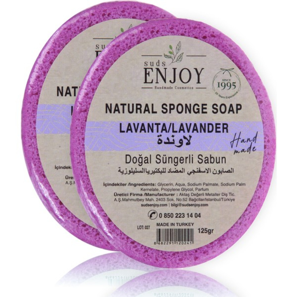 Suds Enjoy Doğal 2 Adet Lavanta El Yapımı Süngerli Vücut-Duş Sabunu 2X125GR Oto Boyaları Fiyatı