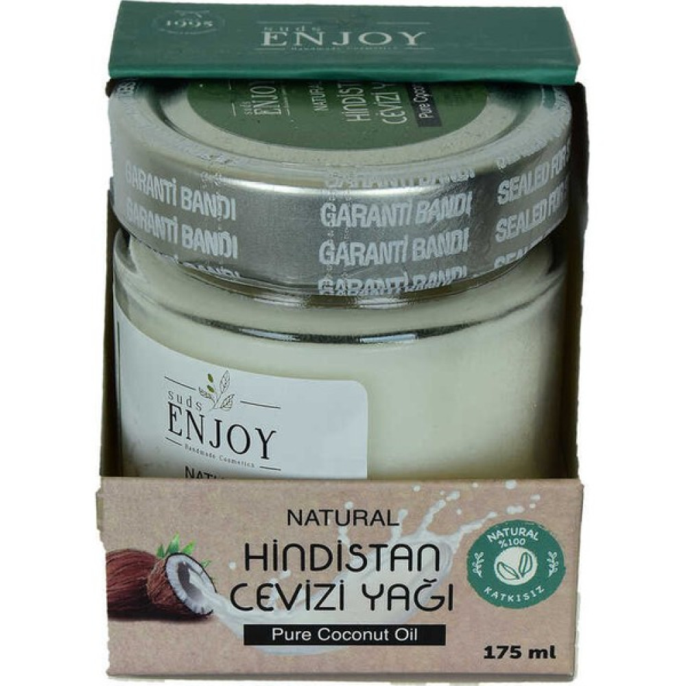 Suds Enjoy Hindistan Cevizi Yağı Soğuk Sıkım Cam Kavanoz 175 gr - 175 ml Bitkisel Yağlar Fiyatı