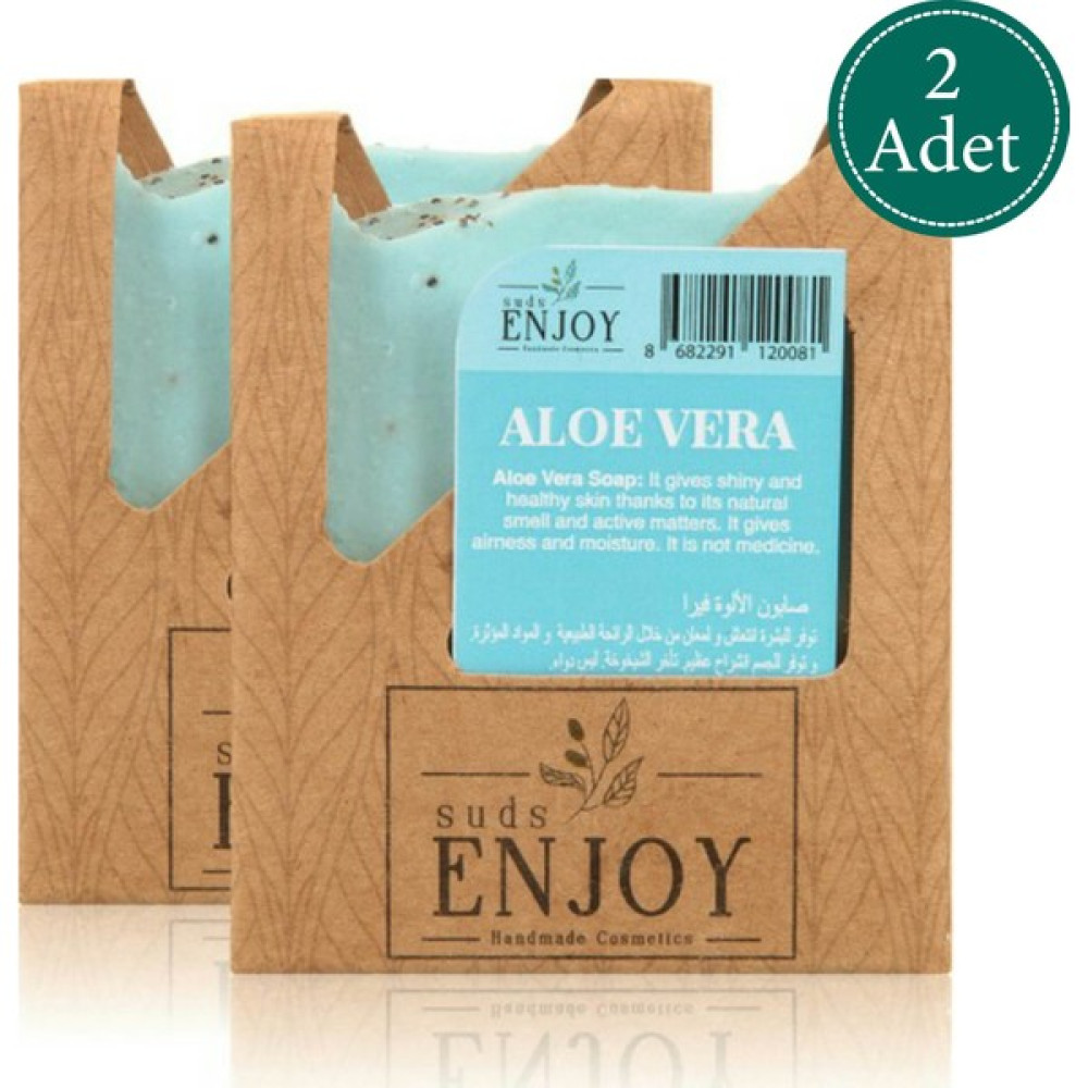 sudsenjoyoil Doğal Aloe Vera El Yapımı Yüz, Saç ve Vücut Sabunu 100 gr x 2 Adet Sabunlar Fiyatı