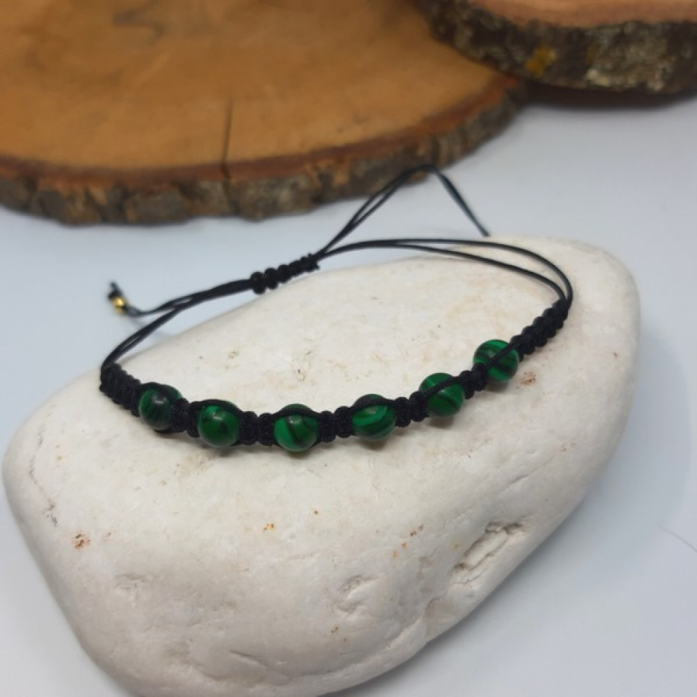 Suerte Accessories Oğlak Burcu Malakit Doğal Taşlı El Yapımı Burç Bileklik - Renkli - M Saat ve Bileklik Aksesuarı Fiyatı