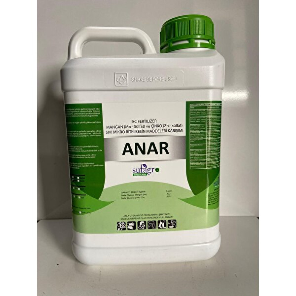 Sufagro Anar Sıvı Mikro Bitki Besin Maddeleri Karışımı 5lt Gübre Fiyatı