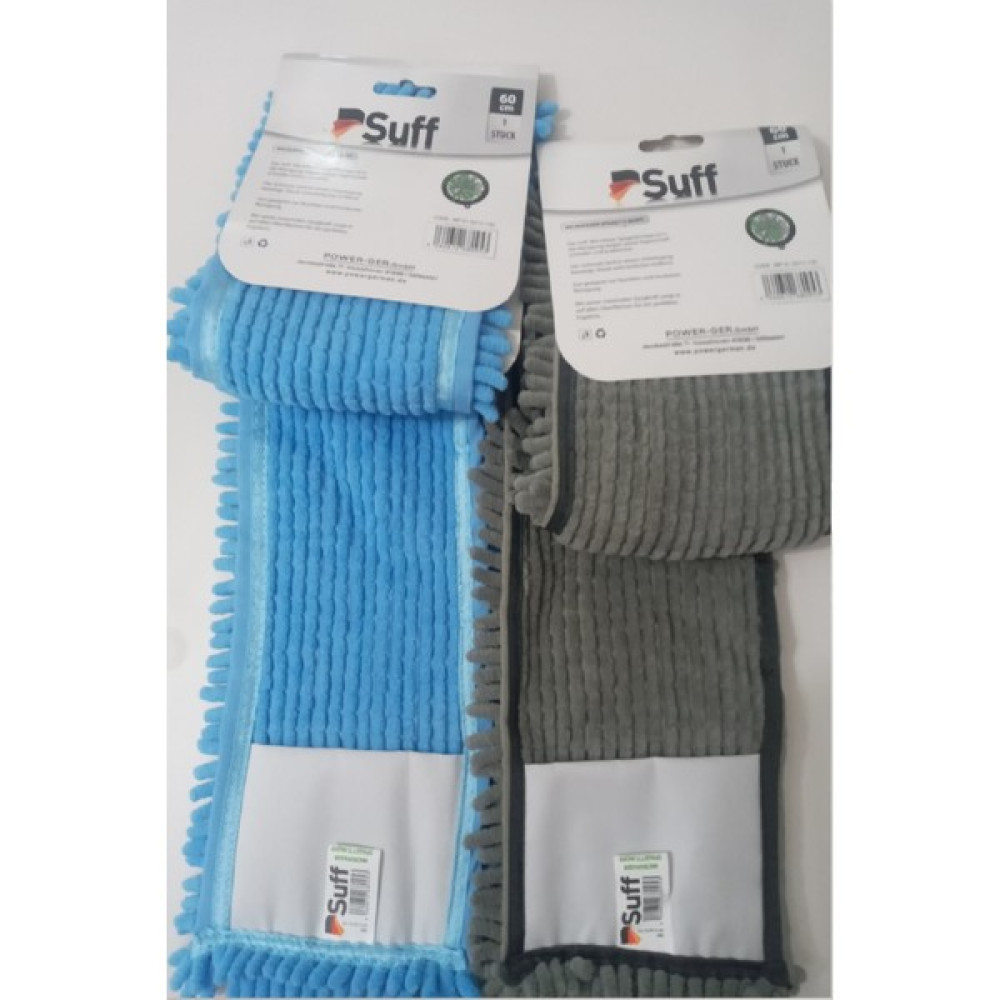 Suff 2 Adet Nemli ve Kuru Makarna Mop Ucu Mikrofiber Paspas Yedeği 60 cm - Gri Temizlik Malzemeleri Fiyatı