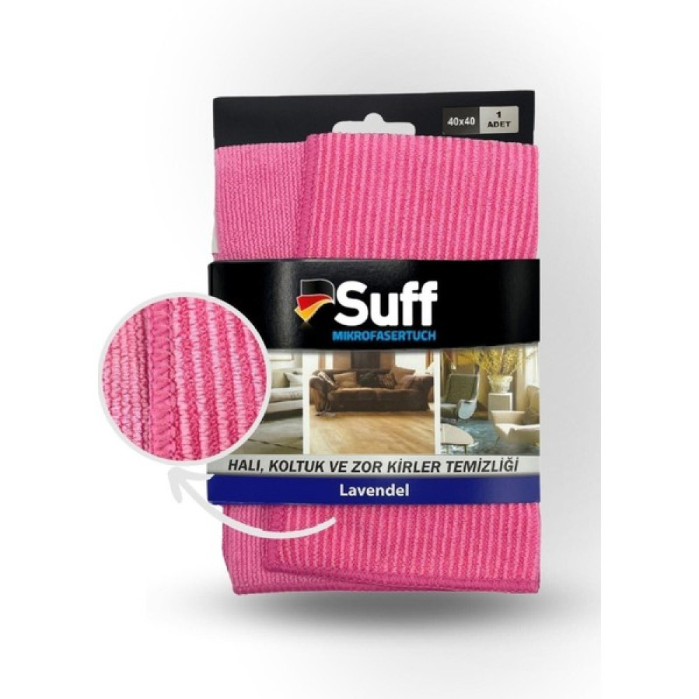 Suff Lavanta Hassas Yüzey Çizgili Tırtıksız Bez/sihirli Bez/halı-Koltuk Mikrofiber Bez (40X40CM) Temizlik Malzemeleri Fiyatı