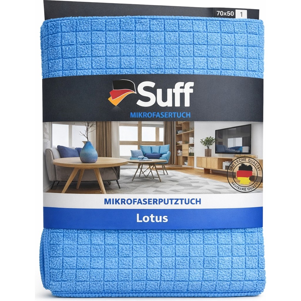 SUFF LOTUS MİKROFİBER BEZ 70X50 - Mavi Deterjan ve Temizlik Ürünleri Fiyatı