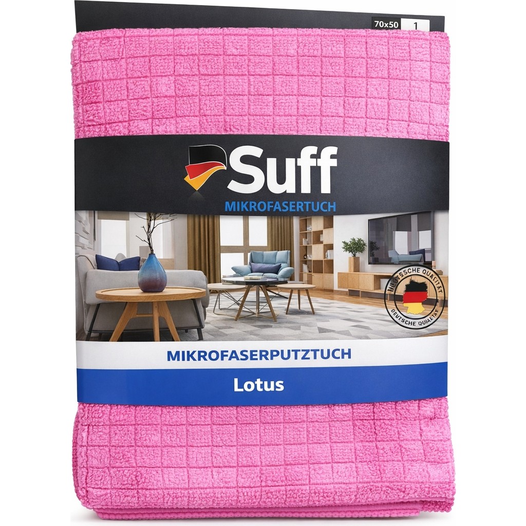 SUFF LOTUS MİKROFİBER BEZ 70X50 - Pembe Deterjan ve Temizlik Ürünleri Fiyatı