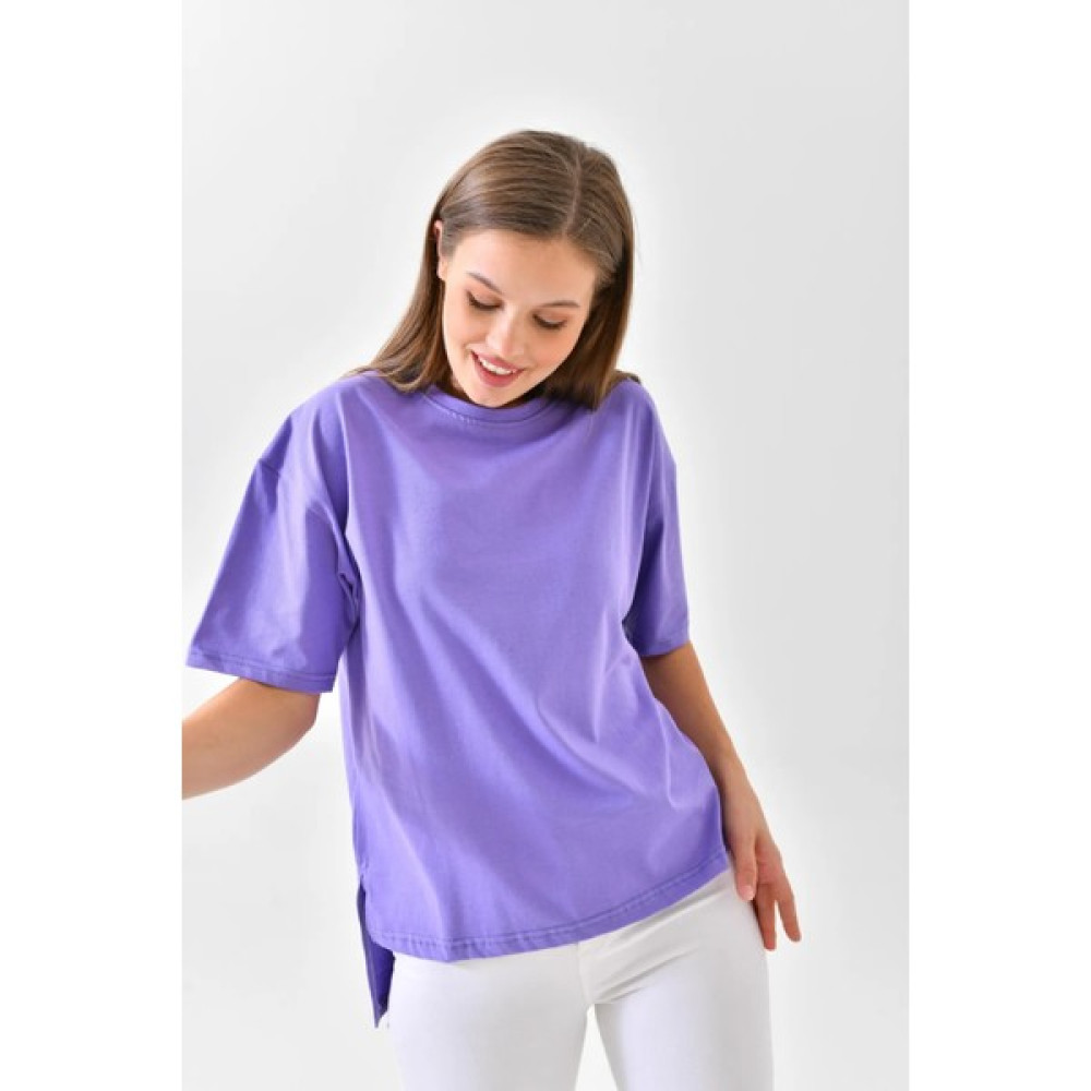 Sufyy Pamuk Tişört Kısa Kollu Düz Model Kadın T-Shirt Pamuklu Tişört Bayan T-shirt Fiyatı