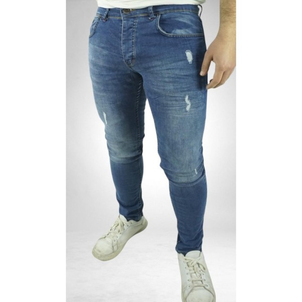 Suint Erkek Jeans Skinny Fit Koyu Mavi Tintli Tırnaklı Erkek Jeans / Kot Pantolon Fiyatı