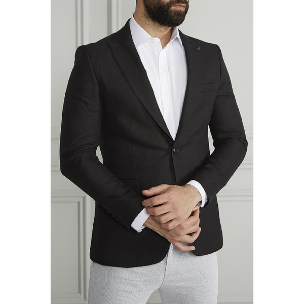 Suitmen Basic Spor Ceket Siyah Erkek Ceket Fiyatı