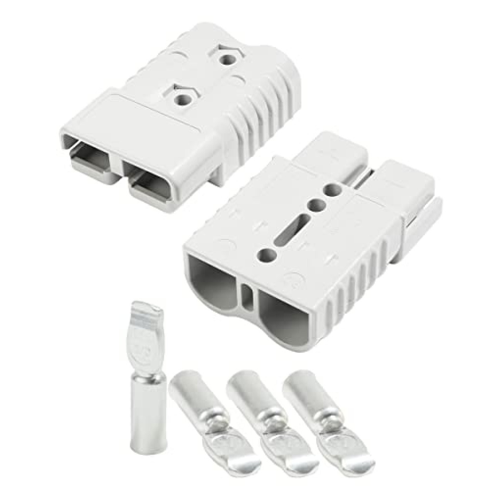 SUJADE YAKEFLY 2 Pack 175Amp Battery Quick Connector,2 to 4 Gauge Quick Disconnect Battery Terminal for Car Winch Trailer,12V Wire Harness Plug Connector Kit,Jumper Cable Plug Connect/Disconnect