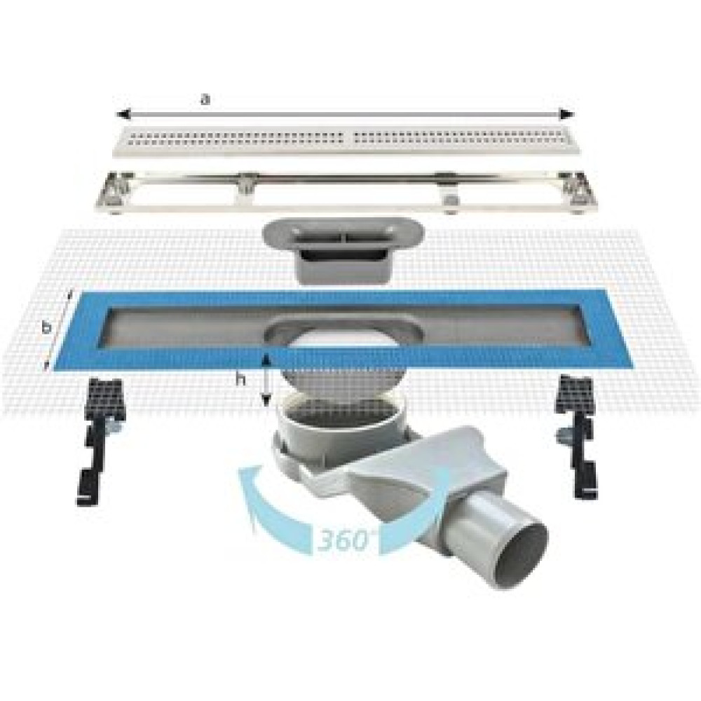Sukar Duş Kanalı Line 2 Plaın Izgara 60 Cm 1154-1036023-01 Nalburiye & Hırdavat Fiyatı