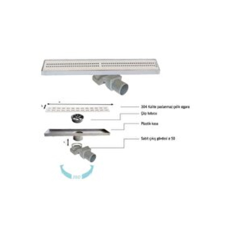 Sukar Line 4e 60 Cm Cube Izgaralı Lineer Süzgeç Bataryalar & Musluklar Fiyatı