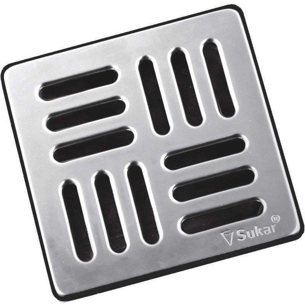Sukar Paslanmaz Çelik Yer Süzgeci Kapağı 9 x 9cm Çizgili Model Yüksek Dayanıklılık Diğer Fiyatı