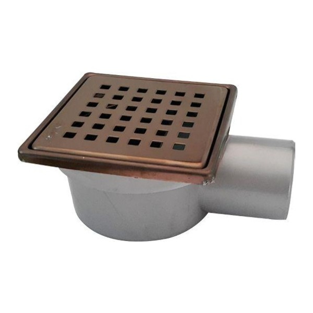 Sukar Yer Süzgeci 50 mm Yandan  Bronz 10*10 Kare Izgara - 1 Adet Banyo Aksesuarları Fiyatı