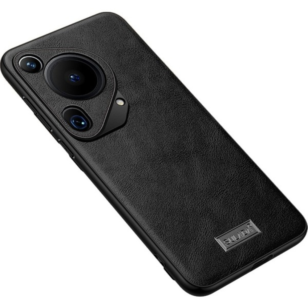 Sulada Huawei Pura 70 Ultra Için Sulada Tpu + Deri Kılıf (Yurt Dışından) - Siyah Cep Telefonu Kılıfı Fiyatı