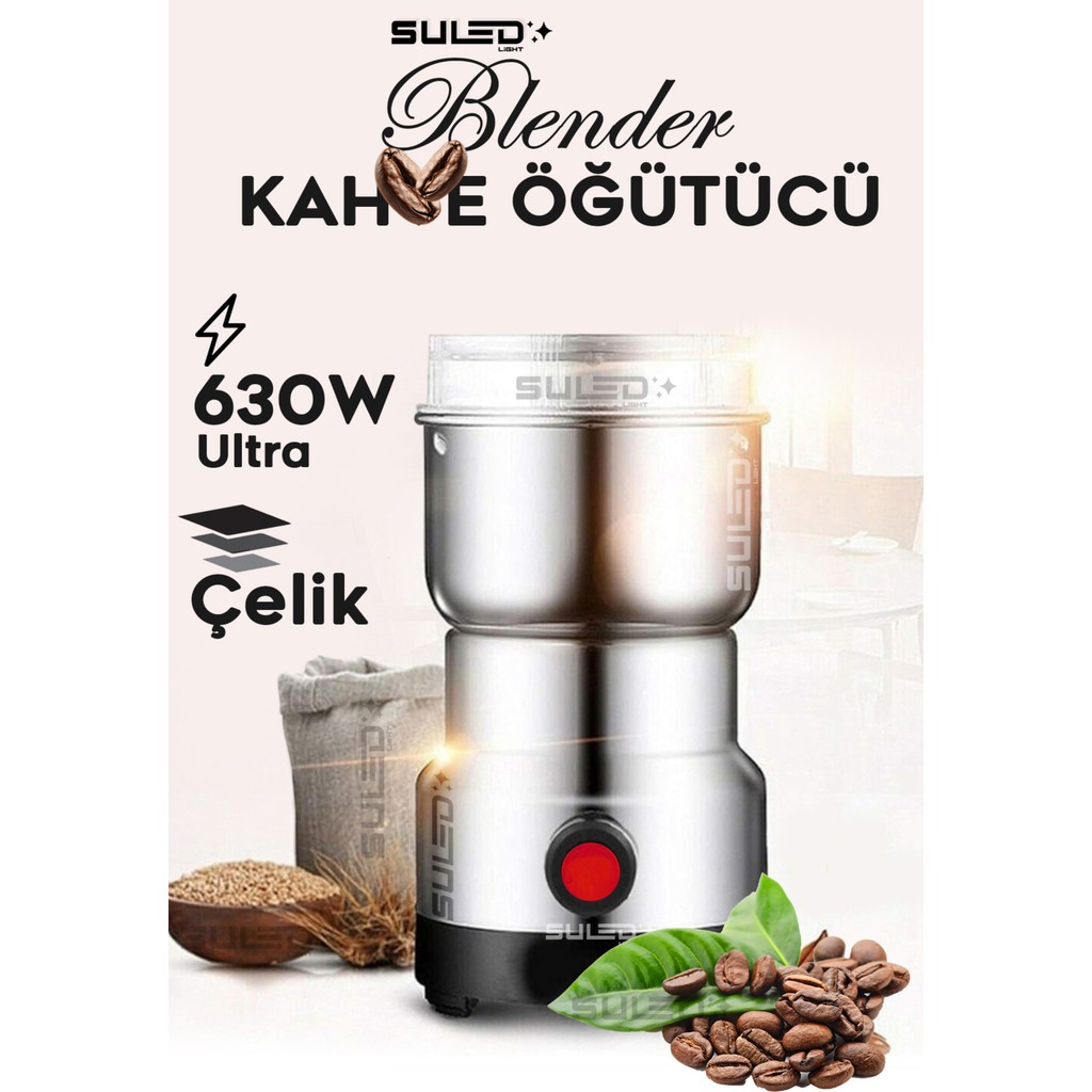 Suled Kahve & Baharat Öğütücü Bigpro 280W Paslanmaz Çelik 220V Fişli Öğütücü - Parçalayıcı Tuz, Şeker, Baharat Fiyatı