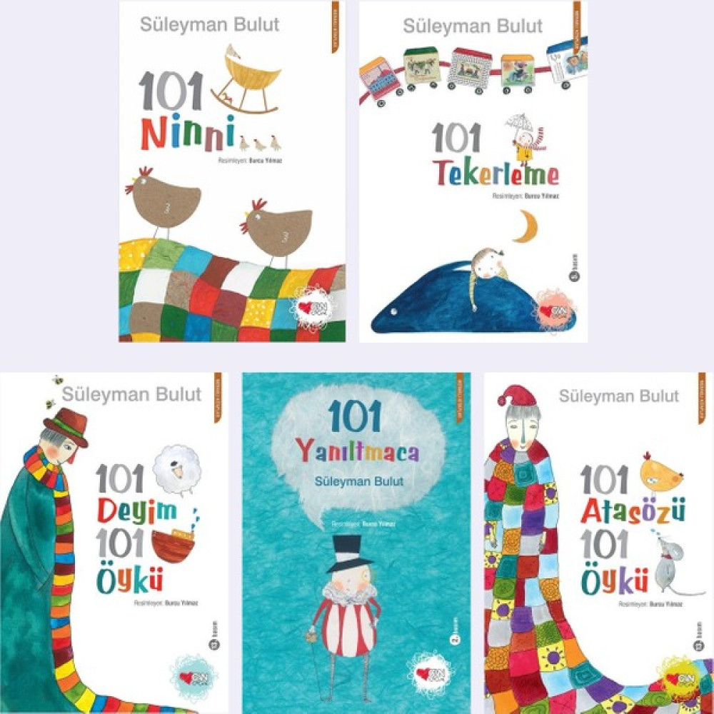 Süleyman Bulut Seti 5 Kitap 101 Deyim 101 Atasözü 101 Ninni 101 Yanıltmaca 101 Tekerleme Çocuk Öykü Fiyatı