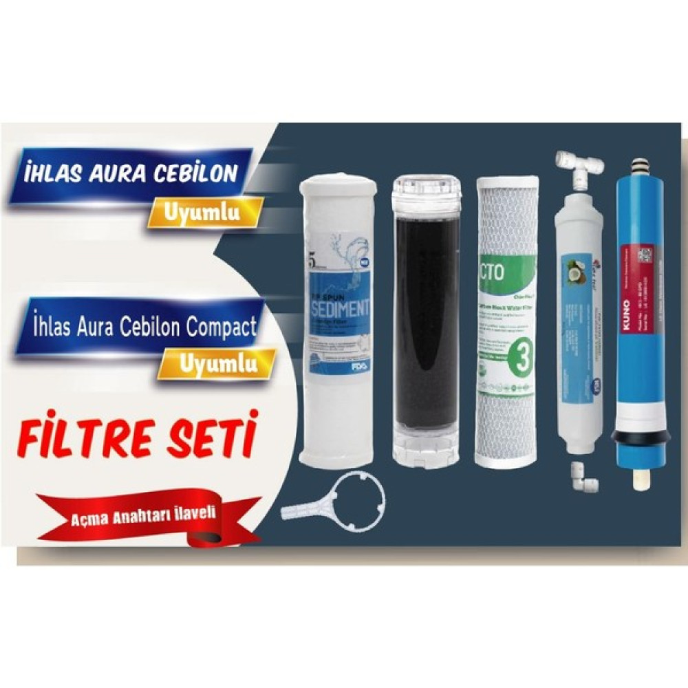 Sulook Ihlas Aura Cebilon ve Aura Cebilon Compactı Uyumlu Filtre Seti Lg Membranlı Bahçe Makinesi Aksesuar & Yedek Parça Fiyatı
