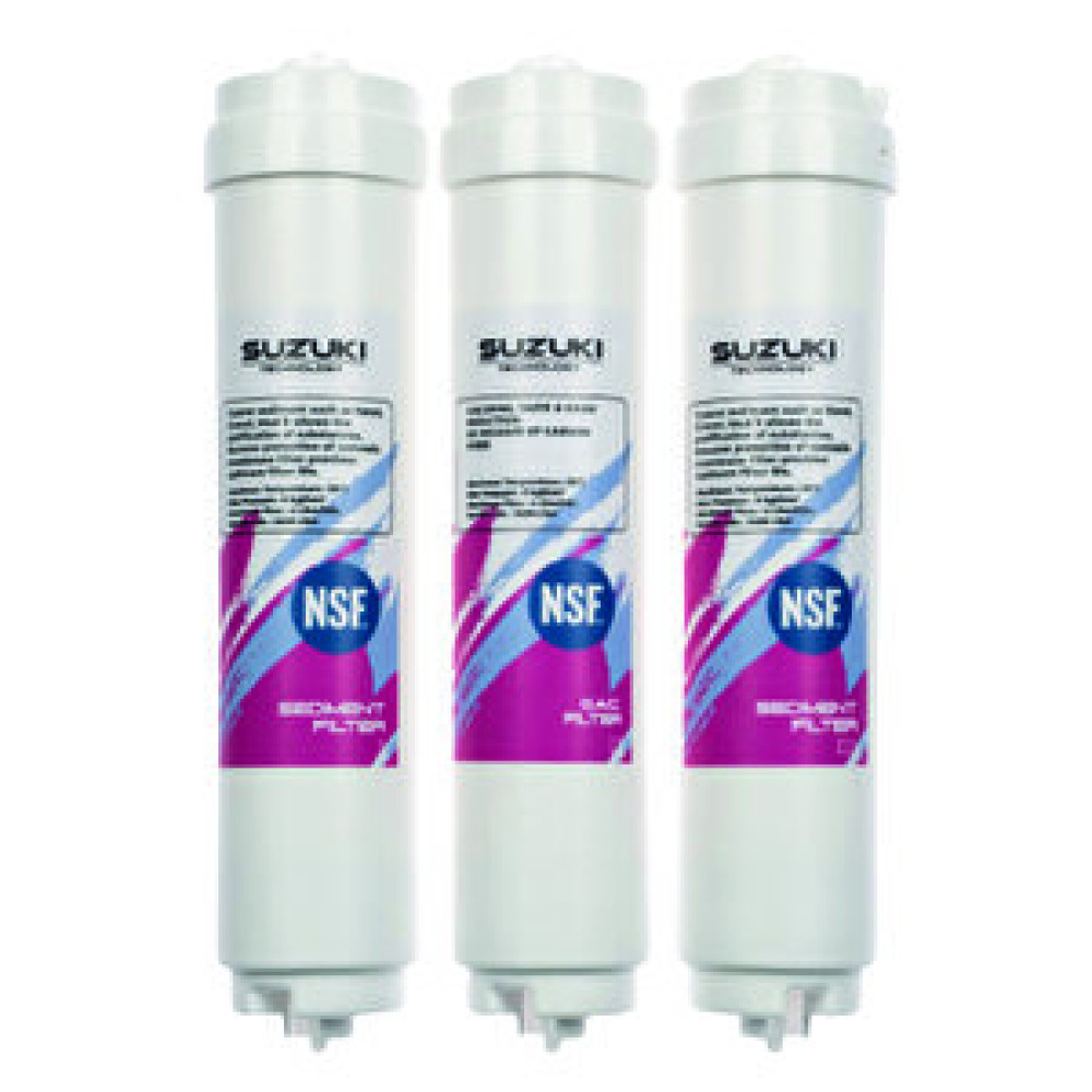 Sulook Su Arıtma Filtre Seti 3'lü Inline Set, Fitting Ilaveli Su Arıtma Cihazı Fiyatı