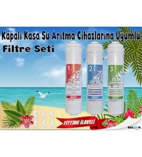 Sulook Su Arıtma Filtre Seti 3'lü Inline Set. Kapalı Kasa Cihazlar Için Bahçe Makinesi Aksesuar & Yedek Parça Fiyatı
