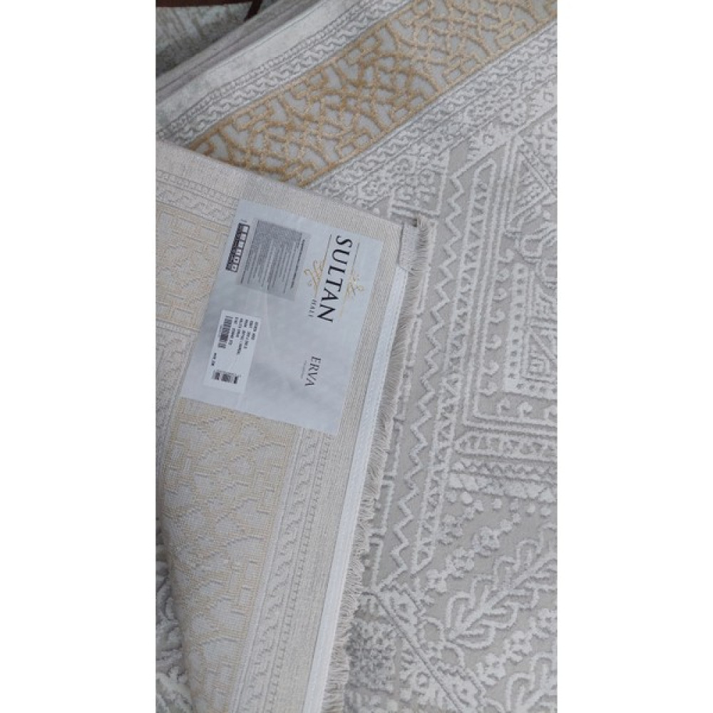 Sultan Halı Erva Akrilik(Yün) Dokuma 200X290(6M2) Halı - 200 x 290 cm - Beyaz - Hardal Salon Halısı Fiyatı