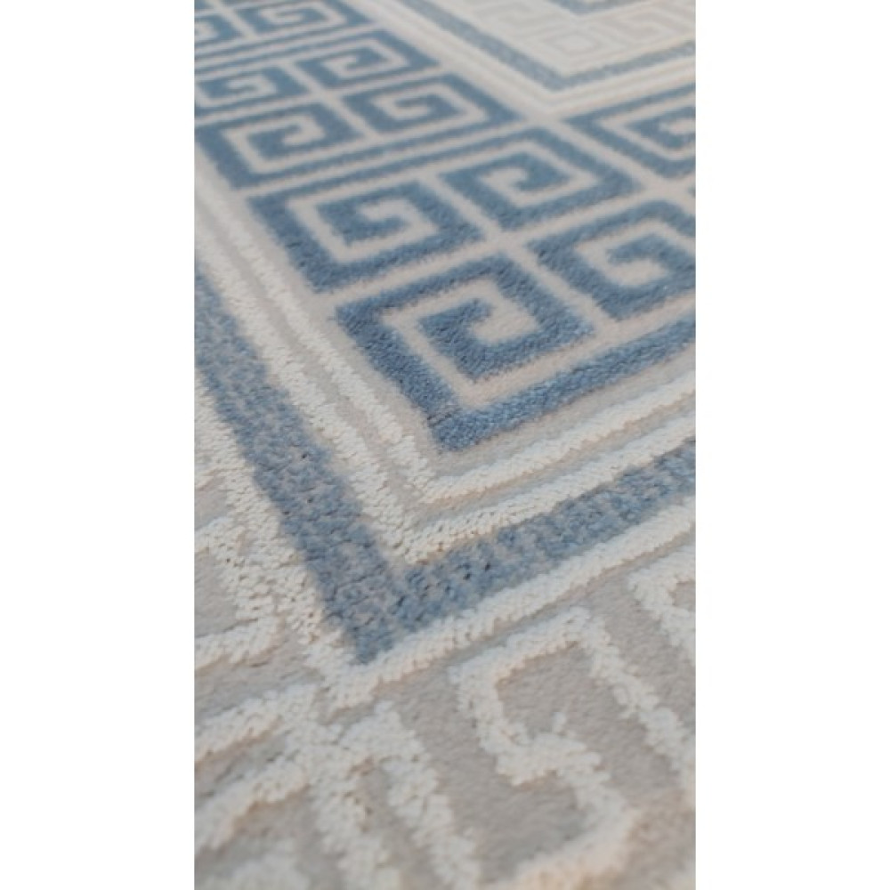 Sultan Halı Erva Akrilik(Yün) Dokuma 200X290(6M2) Halı - 200 x 290 cm - Beyaz - Mavi Salon Halısı Fiyatı