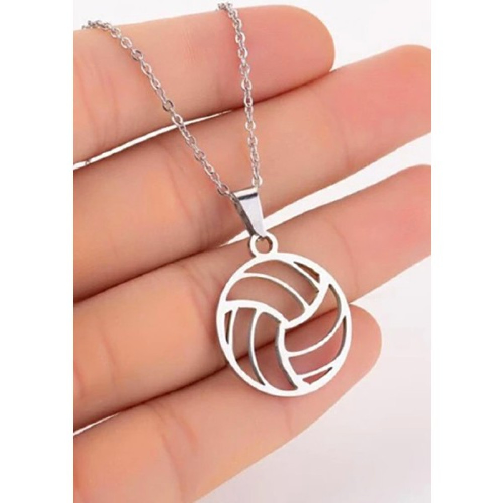Sultan Telkari Sultan Telkâri 925 Ayar Gümüş Voleybol Topu Kolye - Rose - 45 cm Gümüş Kolye Fiyatı