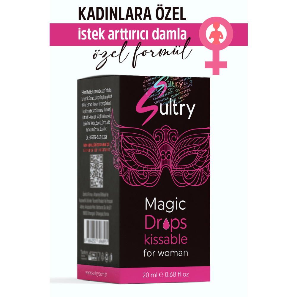 sultry Kadınlara Özel Solisyon Damla Women Drops 20ml SLT38 Kayganlaştırıcı Jel Fiyatı