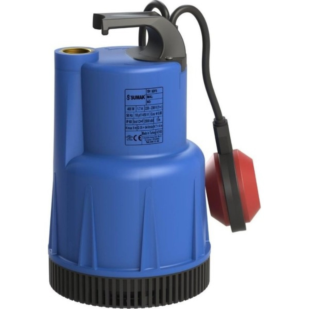Sumak Sdf 300 Sumak Plastik Drenaj Dalgıç 0,33 Hp Su Motoru Fiyatı