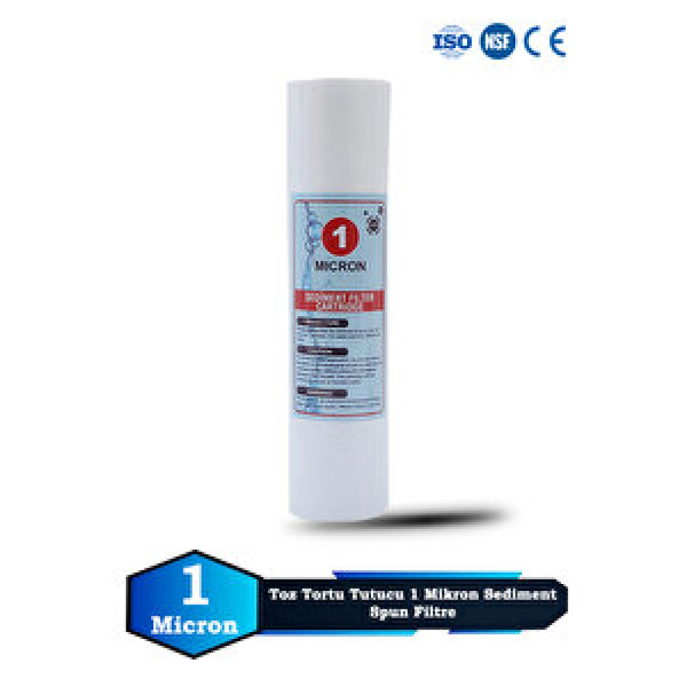 Sumarkt Açık Kasa Su Arıtma Cihazı 10 Inç 1 Mikron Sediment Spun Filtre (toz,tortu Filtre) Su Arıtma Cihazı Fiyatı
