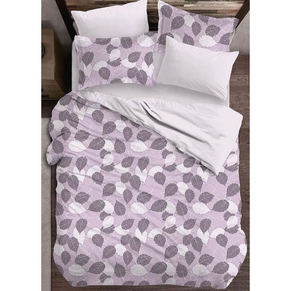 Sümbül Collection Çift Kişilik Lastikli Çarşaflı Nevresim Takımı - 185 x 220 cm - Açık Mor Nevresim Takımı Fiyatı