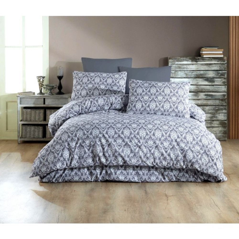 Sümbül Collection Lastikli Çarşaflı Nevresim Takımı Seti - 185 x 235 cm - Lacivert Nevresim Takımı Fiyatı