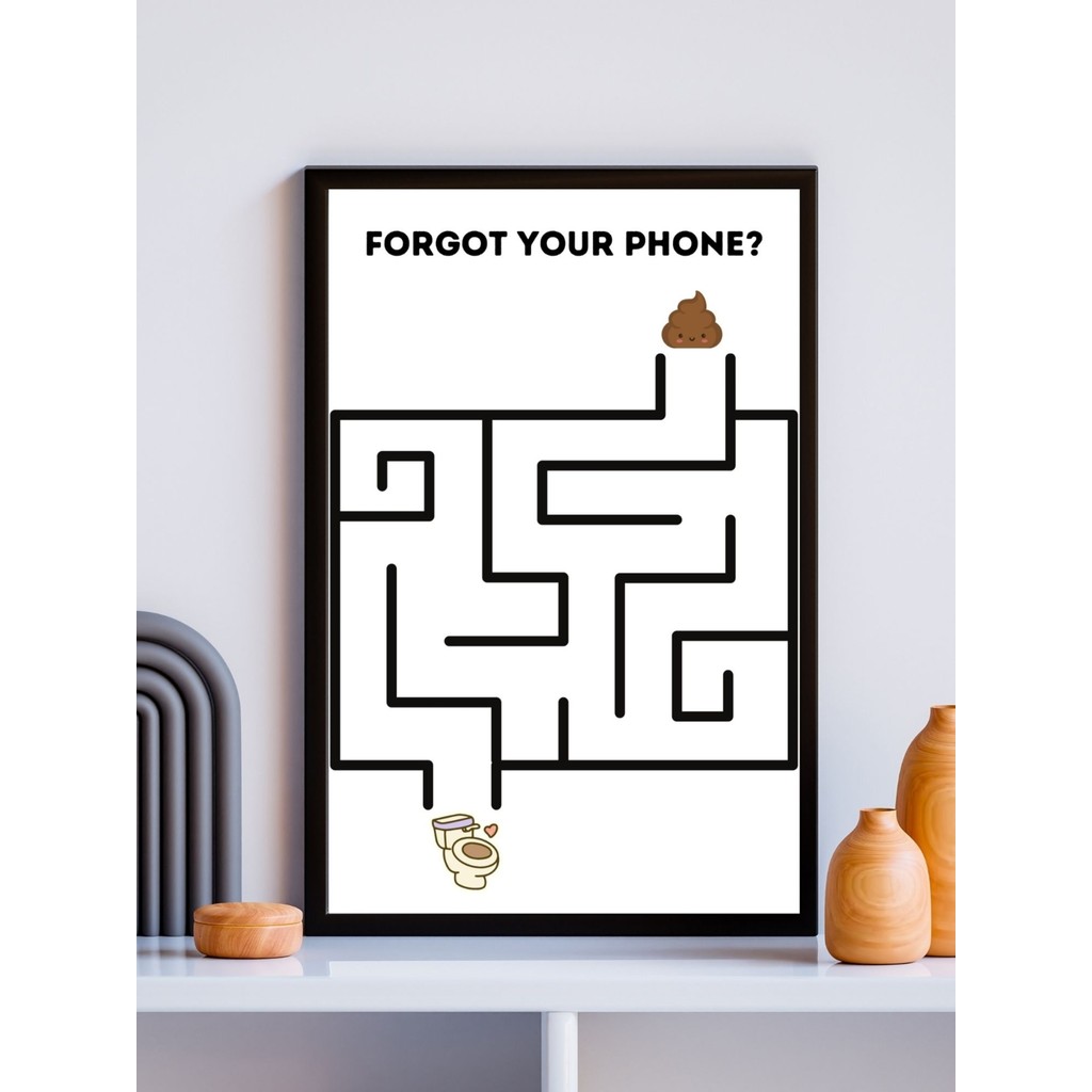 Sümer Çerçeveli Poster, Banyo Tablosu, Tuvalet Posteri, Pinterest Tarzı Duvar Dekorasyonu - 13 x 18 - Siyah Kanvas Tablo Fiyatı