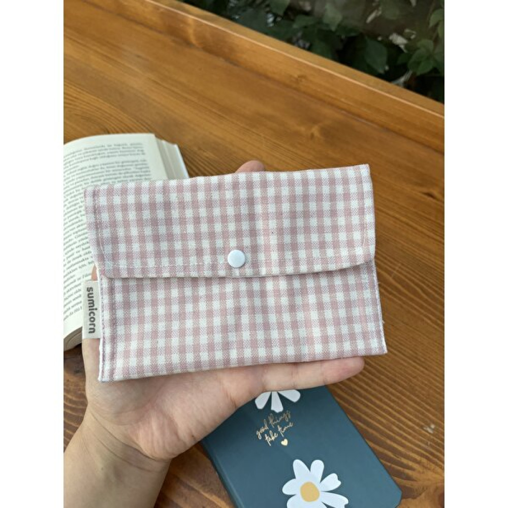 Sumicorn Design Pudra Pötikareli Yıkanabilir Çıtçıt Detaylı Ped Çantası, Mini Cüzdan, Çanta Içi Düzenleyici Bayan Cüzdan Fiyatı