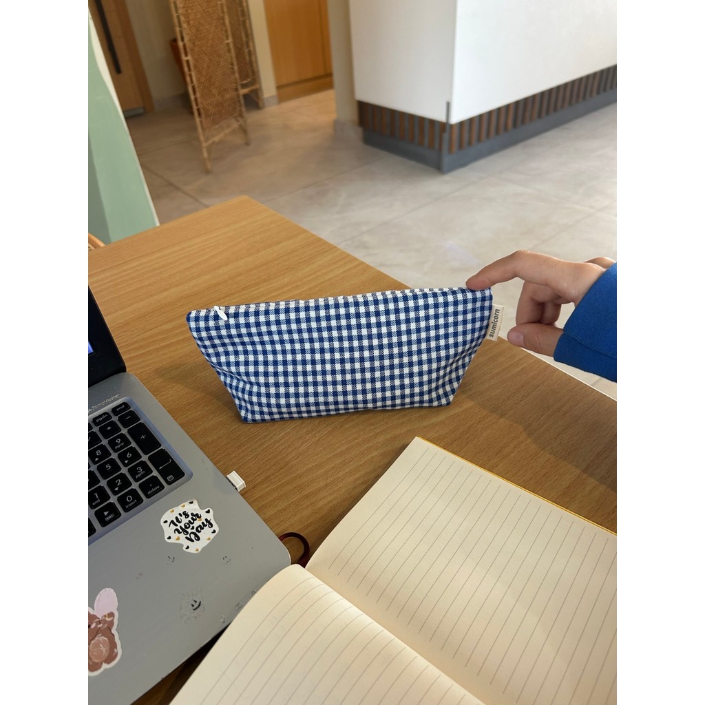 Sumicorn Design Saks Mavi Pötikareli Yıkanabilir Fermuarlı Tek Gözlü Bez Kalemlik Kalem Kutusu Cüzdan Makyaj Çantası - Saks Mavisi Kalem & Yazı Gereçleri Fiyatı