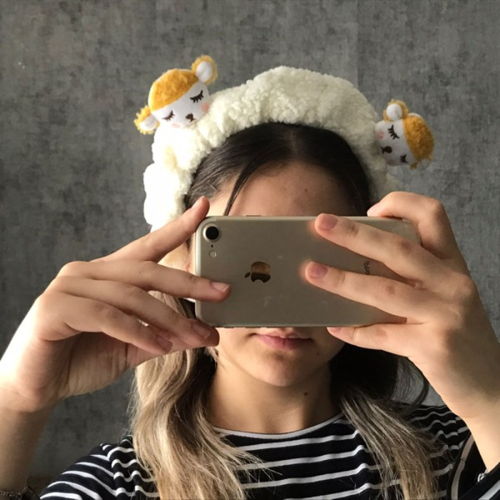 Sumicorn Design Sevimli Kuzu Peluş Makyaj Bakım Spa Saç Bandı Bandana Toka, Taç & Saç Bandı Fiyatı